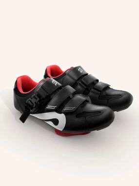 Peloton Cycling Shoes Size 38 Women’s 7 Black Red Cleats Ready